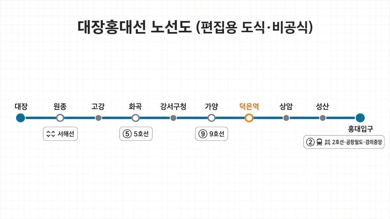 대장홍대선 노선도 편집용 도식(비공식)