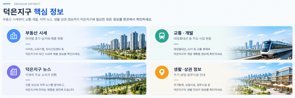 덕은지구핵심정보